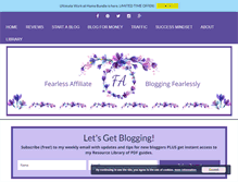 Tablet Screenshot of fearlessaffiliate.com